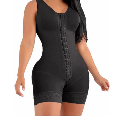 High Compression Short Girdle With Brooches Bust For Daily And Post-Surgical Use Slimming Sheath Belly Women